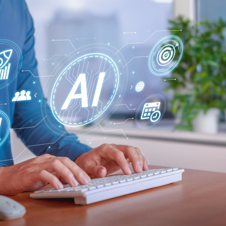 AI-Powered SEO Optimization in a Modern Workspace